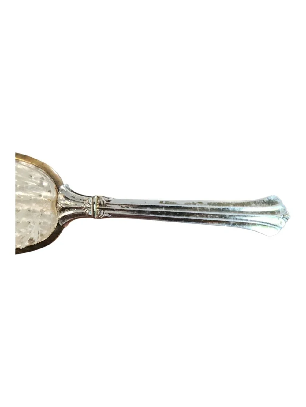 Vintage 1940s 1950s Vanity Hair Brush Marble Decor Romantic marble Made USA